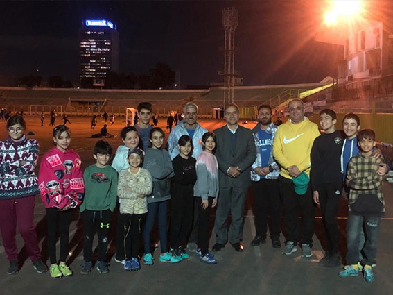 حضور مدیرعامل باشگاه فرهنگی ورزشی مهرعظام در مجموعه‌ی ورزشی شیرودی